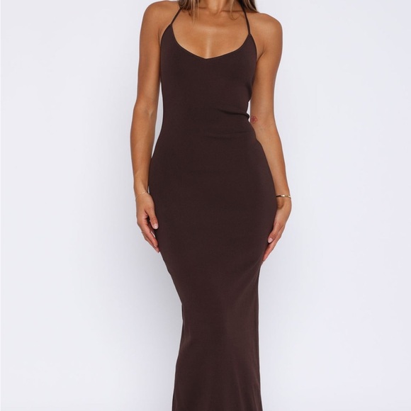White Fox Boutique Brown Maxi Dress - Picture 2 of 7